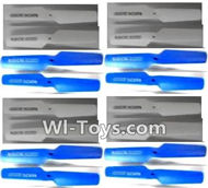 Subotech S910 Spare Parts-05 Propellers,Main rotor blades(16pcs)-(8X White,8X Blue,Subotech S910 RC Quadcopter Drone Spare Parts Accessories,S910 RC Drone Replacement Parts